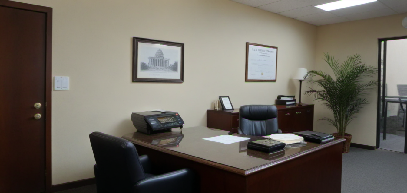 Attorney consulting with client
